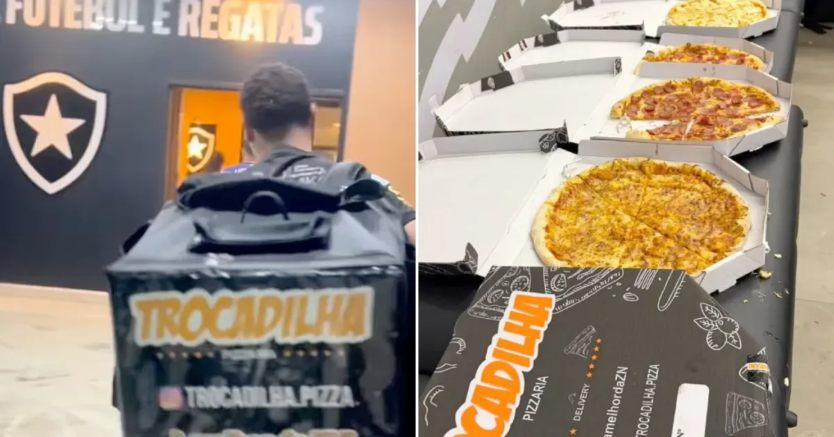 Botafogo comemora título com 40 pizzas