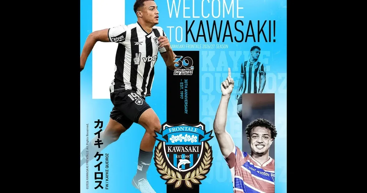 Kayke é emprestado ao Kawasaki Frontale