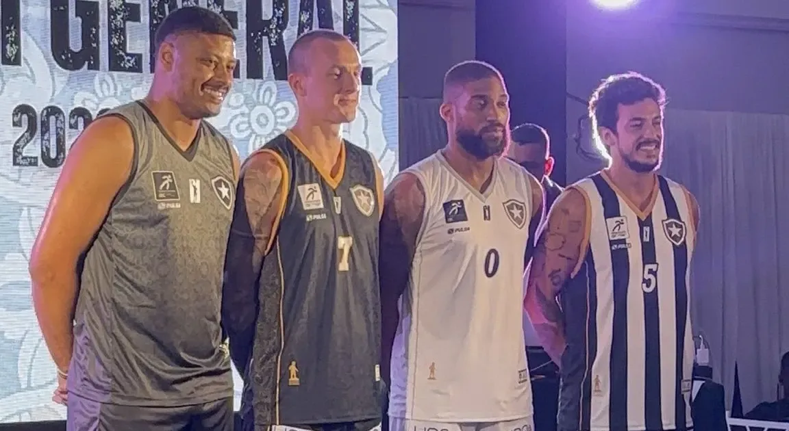 Botafogo lança novos uniformes do basquete com festa em General Severiano
