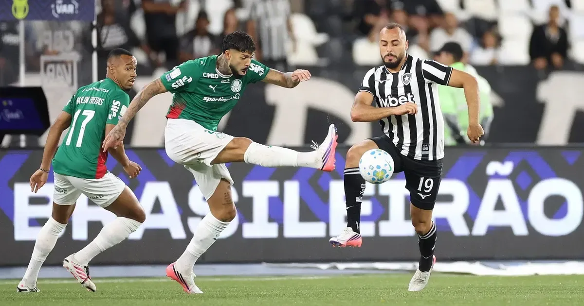Botafogo segura o ex-lĂder palmeiras e fica no 0 a 0 no nilton santos