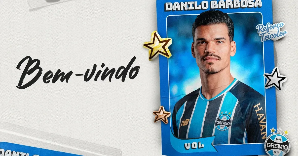 Campeão pelo Botafogo em 2024, Danilo Barbosa é anunciado como reforço do Grêmio