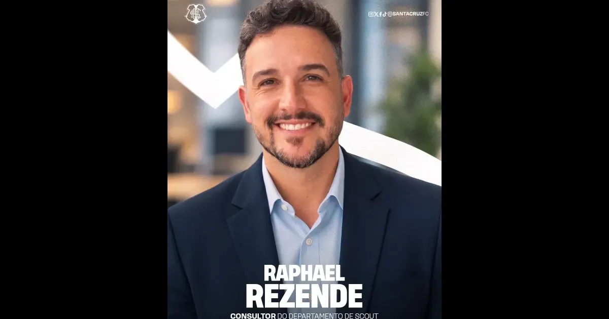 Ex-head scout do Botafogo, Raphael Rezende é anunciado pelo Santa Cruz