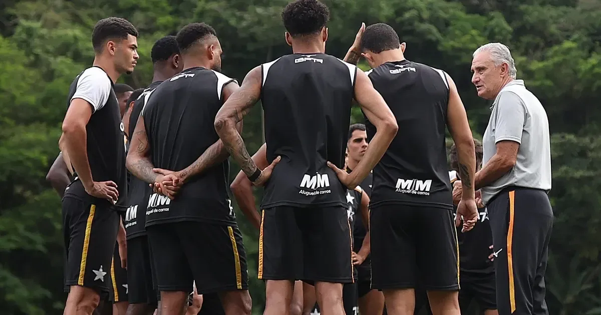 Gestão de vestiário de Tite é elogiada internamente no Botafogo: ‘Tem sido a melhor possível’, conta canal