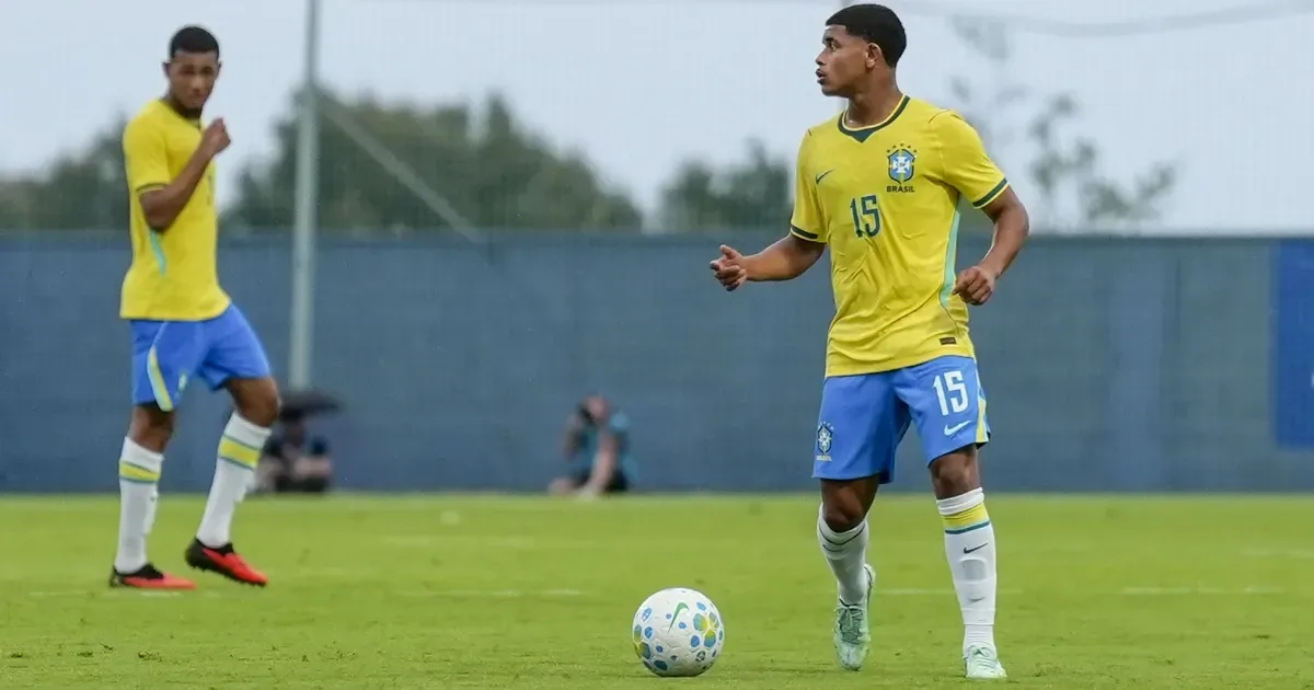 Huguinho, do Botafogo, vibra com vitória da Seleção Brasileira sub-20 sobre a Dinamarca: ‘Orgulhoso e feliz demais’