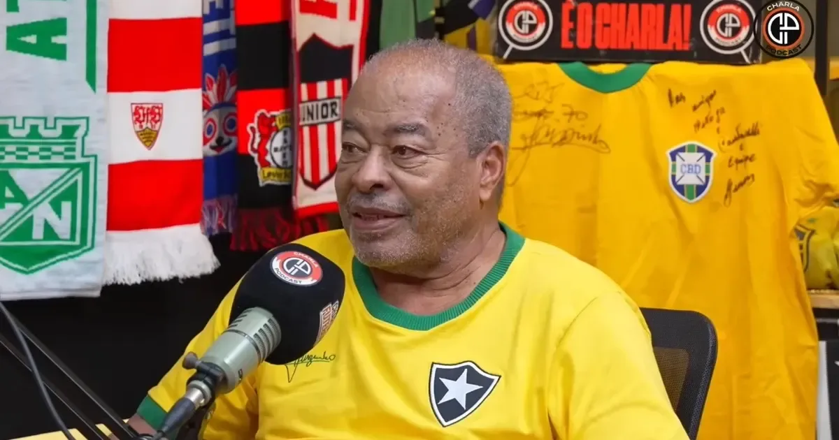 Jairzinho dá aula, põe Garrincha como maior jogador do mundo e exalta Botafogo: ‘Maior clube brasileiro de todos os tempos’