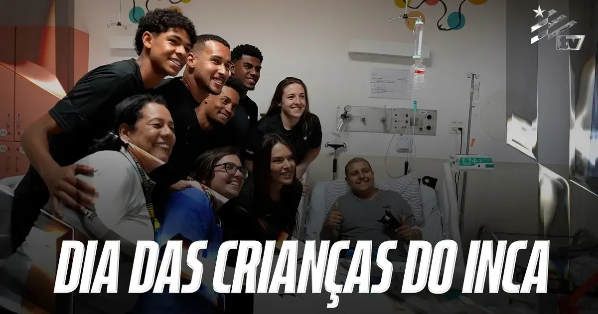 Botafogo visita INCA no Dia das Crianças