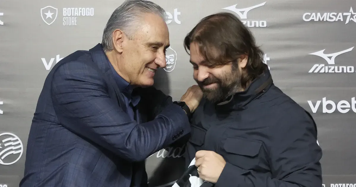 Tite faz mistério sobre time e elogia presidente João Paulo: ‘Me deu segurança para chegar ao Botafogo’