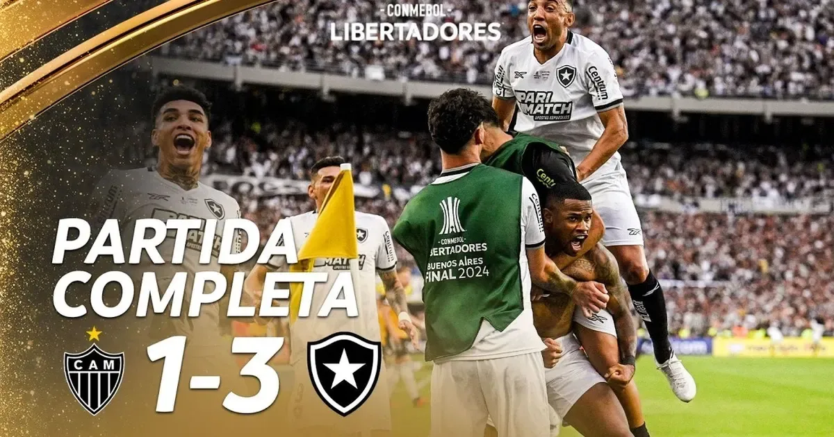Botafogo vence Libertadores 2024 sobre Atlético-MG