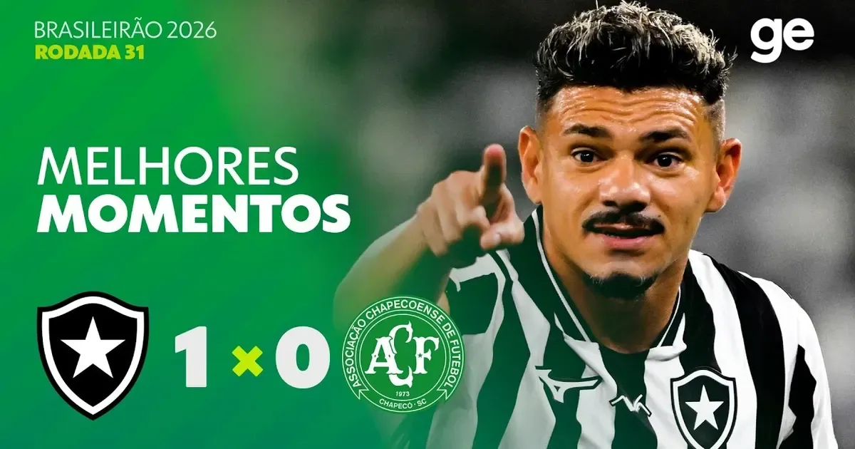 VÍDEO | Gol e melhores momentos de Botafogo 1×0 Chapecoense pelo Campeonato Brasileiro-2026