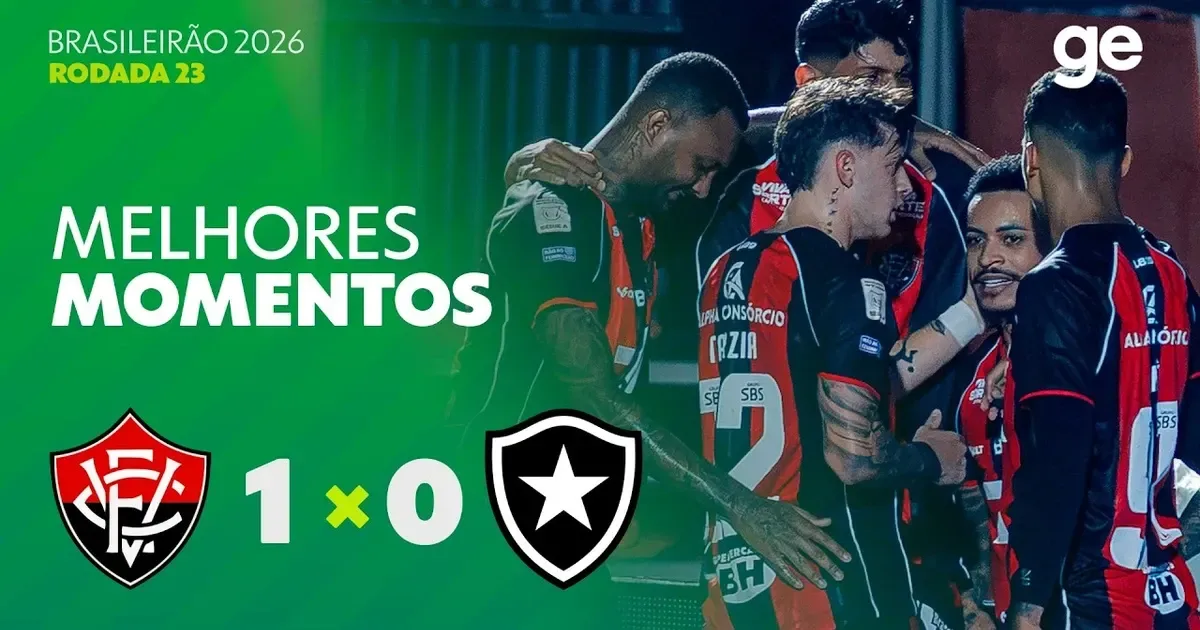 VÍDEO | Gol e melhores momentos de Vitória 1×0 Botafogo pelo Brasileirão-2026
