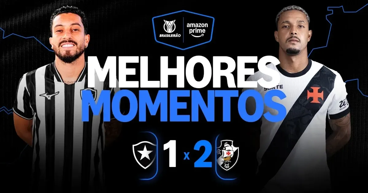 VÍDEO | Gols e melhores momentos de Botafogo 1×2 Vasco pelo Campeonato Brasileiro-2026