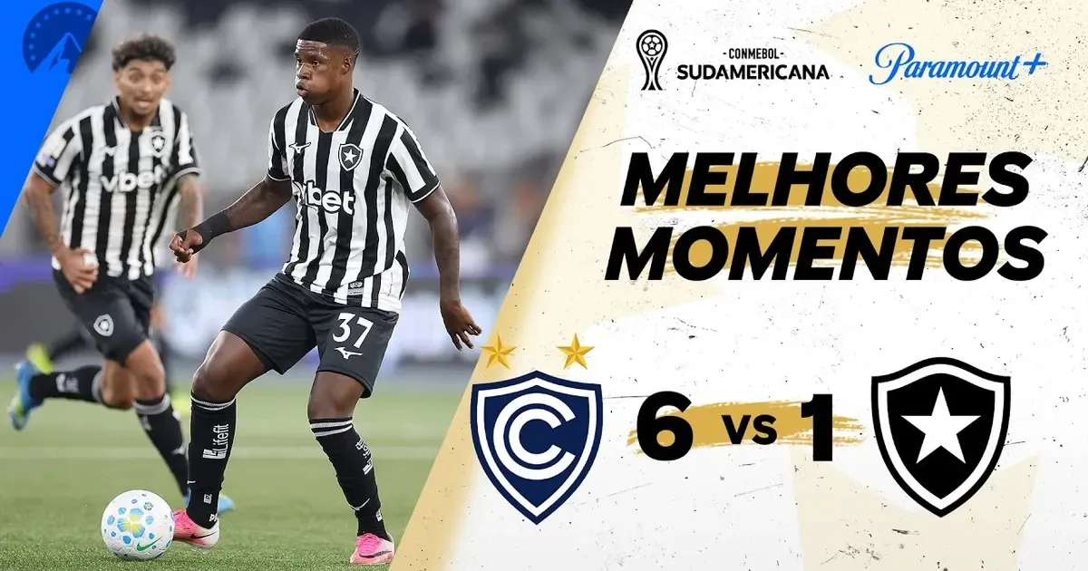 VÍDEO | Gols e principais lances de Cienciano 6×1 Botafogo pela Copa Sul-Americana