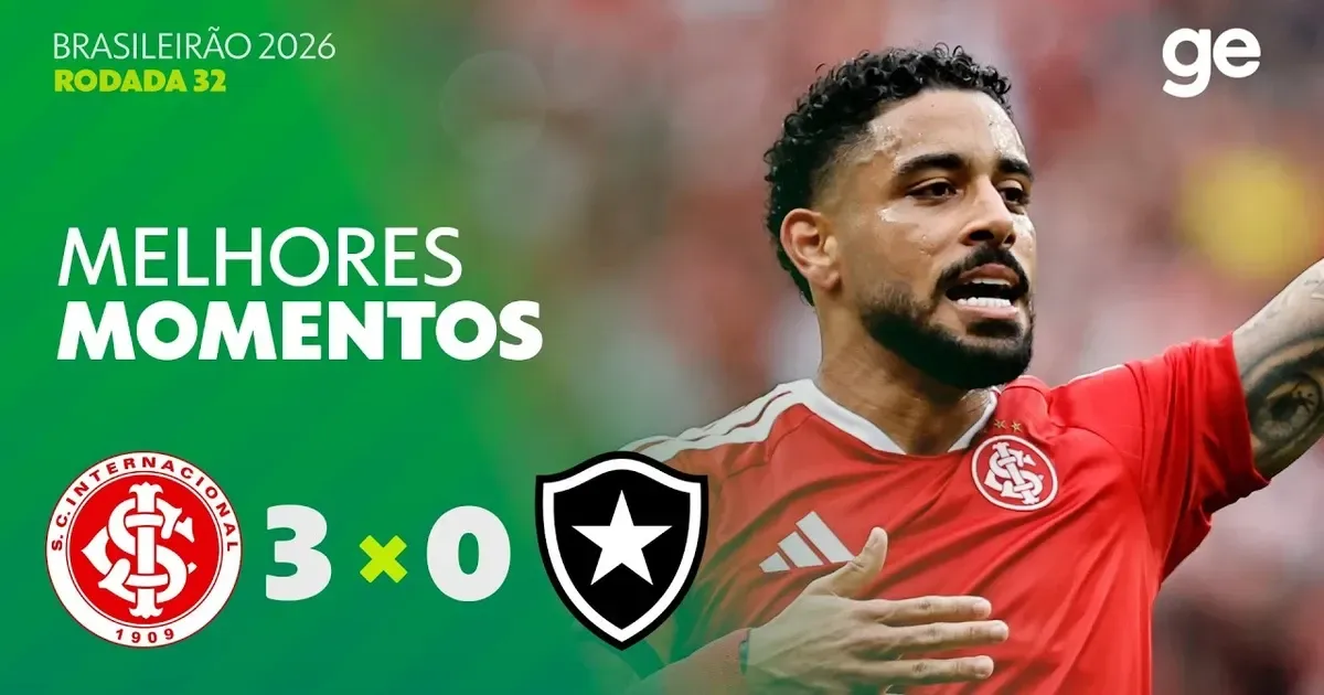 VÍDEO | Gols e melhores momentos de Internacional 3×0 Botafogo pelo Brasileirão-2026