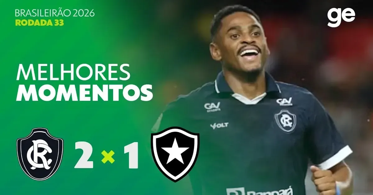 VÍDEO: gols e melhores momentos de Remo 2 x 1 Botafogo pelo Brasileirão 2026