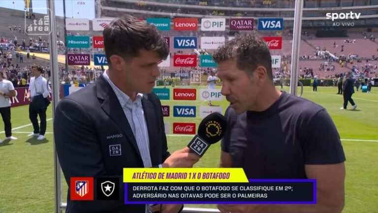 'Parabenizo O Rival': Simeone Lamenta Pênalti Não Marcado, Mas Exalta Botafogo Por 'Trabalho, Honestidade E Coragem'