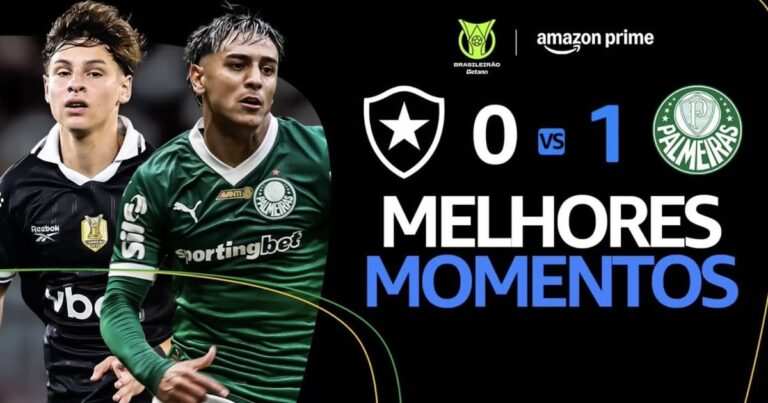 Botafogo Palmeiras Melhores Momentos Brasileirao 2025