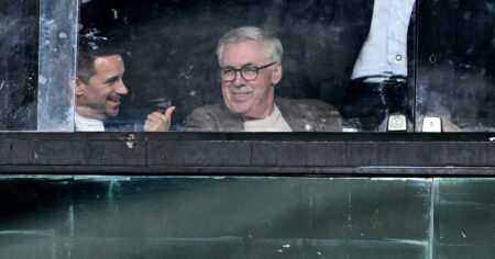 Carlo Ancelotti, Técnico Da Seleção Brasileira, Comparece Ao Nilton Santos Para Observar Botafogo X Bragantino